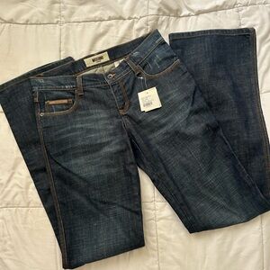 Moschino Dark Wash Heart Thread Pockets Size 30